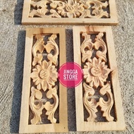 Loster Kayu Loster Ukir Roster Kayu Kusen Pintu Jendela Boven 13x30 cm