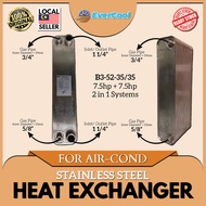 Stainless Steel Air-Conditioner 7.5HP + 7.5HP Heat Exchanger (2 in 1 Systems)