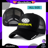 StarsSeller Topi Trucker EIGER Premium - Topi Distro EIGER Logo - Topi Pria Dewasa - Topi Pria Origi