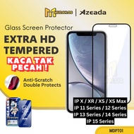 AZEADA Compatible With Ip Tempered Screen Glass Protectors Sreen Kaca Templet Skrin Telefon MDPT01