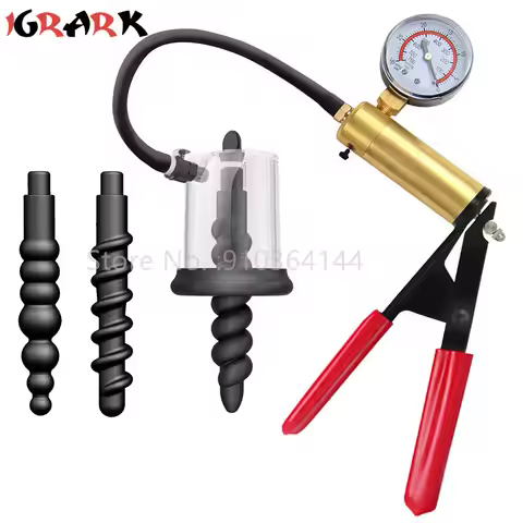 Creative Manual Vacuum Anal Pump Anal Toys for Men Women Adult Powerful Suction Prostate Stimulator 