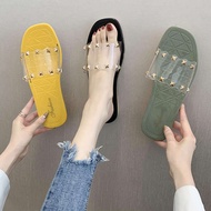 elle shoes 罗马凉鞋 Selebriti bersih dalam sandal dan selipar wanita musim panas 2020 gaya baru mandi ra