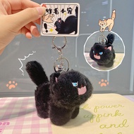 [ร้านไทย พร้อมส่ง] พวงกุญแจแมวเหมียว แมวดำ แมวขาว ตุ๊กตาแมว พวงกุญแจแมว ที่ห้อยกระเป๋า พวงกุญแจตุ๊กต