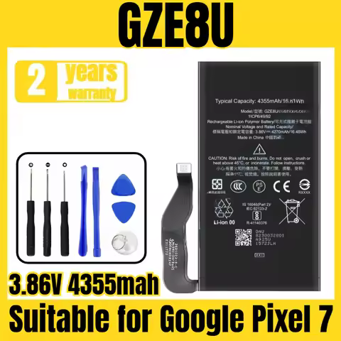 Suitable for Google Pixel 7 battery GZE8U mobile phone battery, new large capacity, free tool 3.86V 