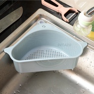 Kitchen Triangle Sink Drainer Sink Corner Drain Basket Sink Filter Hanging Basket Plastic Sink Strai