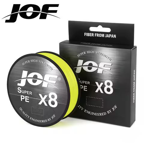 JOF X8 Braided Fishing Line 500M 300M 150M Multifilament Japan Smooth PE Wire 12lb-100lb Carp Fishin