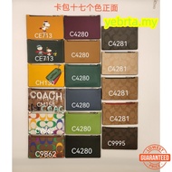 Coach C4281 C9995 C4280 C9862 CE713 CH130 CM158 Zip Card Case Women Men Card Holder Wallet Purse 4281 9995 4280 9862 713 130 158