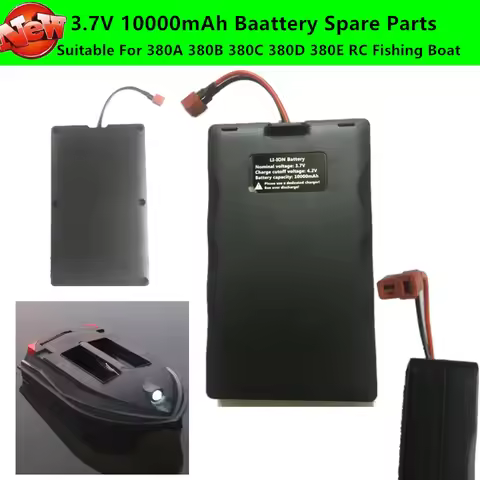 Suitable For 380A 380B 380C 380D 380E RC Fishing Boat Bait Boat Spare Parts 3.7V 10000mAh Battery Re