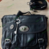 tas fossil maddox black original authentic preloved second