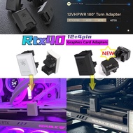 EZDIY-FAB 12VHPWR 12+4 Pin 180 Degree Angle Connector Power Adapter for RTX40 GPU Graphics Card (RTX