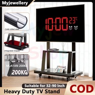 32-90 Inch Heavy Duty TV Stand Universal Adjustable Movable TV Stand Pendakap TV With 360° Wheels