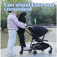 baby Stroller standing Board extension 2-in-1 Buggy Board with Detachable Seat stand board