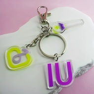 Kpop IU Lightstick Pendant Keychain light stick keyring Jewelry Bag Car Key Pendants Keychains