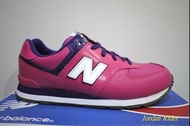 New Balance KJ574TIY NB 574 大童鞋 女鞋 桃紅 粉紅 紫色 白底 女生 復古 休閒運動鞋