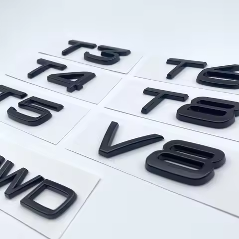 ABS Letters T3 T4 T5 T6 T8 V8 AWD Logo Emblem Badge Car Sticker for V40 V60 S40 S60 XC60 XC90 XC40 S