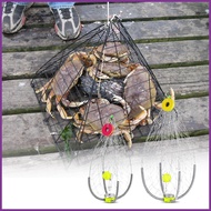 Crab Trap Efficient Automatic Folding Crab Cage Casting Net Small Crab Net Stainless Steel Fishing N