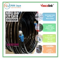 100 Meter Outdoor Lan Cable FTP CAT6 Ready to Use crimped with iron rj45 and Black Vascolink plugboo