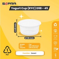 PET SOPRA Yogurt Cup (RYC) D98 - 45, 8 Oz Plastic Packaging Cup