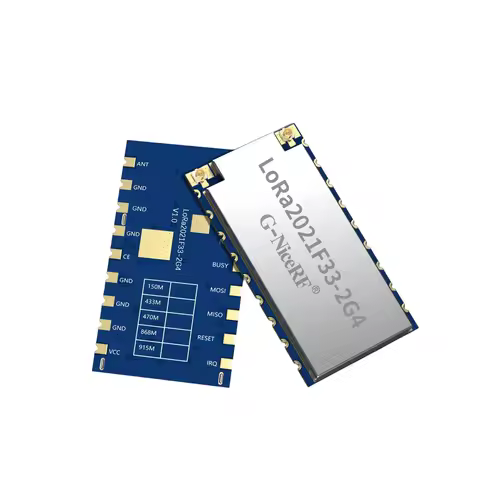 G-NiceRF | 2PCS LoRa2021F33-2G4 2W High Power LoRa Module FLRC up to 2.6Mbps, Sub-GHz sensitivity up