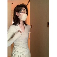 ** Metwo Thick Cashmere v-Neck Base 2245 Knitted Sweater Cashmere Sweater