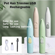 Pet Hair Trimmer USB Rechargeable Mini Grooming Clipper for Dogs Cats Paw Fur Mesin Gunting Bulu Hai