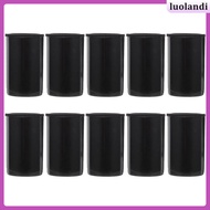 10Pcs Plastic Film Canister Holder Black Compact Film Storage Containers with Lids