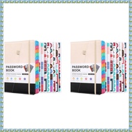 (YPSC) 2X Password Keeper Book with Alphabetical Tabs for Seniors, Password Notebook D