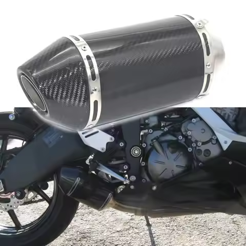 For Honda R3 R6 Z1000 800 Z900 MT09 Slip On 51mm Motorcycle Exhaust M4 Muffler 300CC 600CC 1000CC Ca