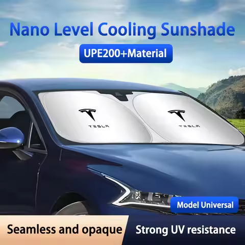 Car Windshield Sun Shade Cover Visor UV Protection Shield For Tesla Model 3 S X Model Y Roadster Spa