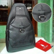 Tas Selempang Pria /Shoulder Bag - Polo Classic SB89PC805 Black Original Import