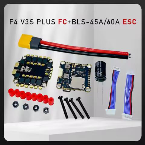 F405 F405 Flight Controller / F4 V3S Plus FC + 60A 4in1 BLheli_S ESC Stacks 30.5*30.5mm For RC FPV R
