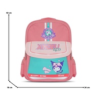 Newtonkids - Tas Sekolah SD Premium Kuromi Xindeli/Tas Ransel Sekolah SD/Tas Fashion Anak/Tas Anak I