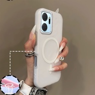 Case For Honor X7C X7B X7D magnetic suction function 2in1 jelly phone case
