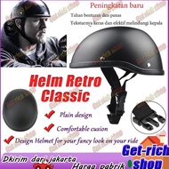 【Special】 Helm Harley Davidson Original Half Helmet Topi Keledar Motosikal Electric Car Helmet Helm 