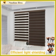 ◺ ▛ ➖ New Louver Curtains, Light Blocking, Non Punching, Bathroom Blocking Curtains, Office Rolling