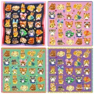 Shawl With Painting Pattern A|K0 FUKAWA Size 100 x 100 cm