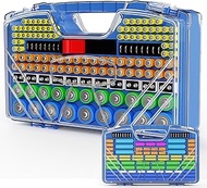 Battery Organizer Storage Case, Battery Storage Holder Organizer Box with Tester - 285 Batteries Dou