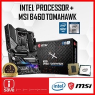 MSI MAG B460 TOMAHAWK B460 LGA1200 MOTHERBOARD + Intel 10TH GEN PENTIIUM / CORE I3 / I5 / I7 / I9 GT