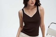 ChiEm- PENNE knit tank top เสื้อแขนกุดผ้าไหมพรม (มีให้เลือก 2 สี)