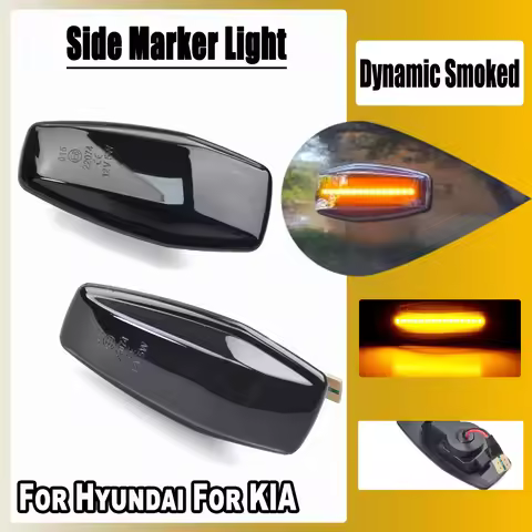 A Pair Dynamic Blinker LED Light Side Marker For Hyundai Tucson Terracan Coupe Trajet Matrix Elantra