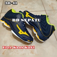 Mizuno Wlz6 Navy Green  Sepatu Mizuno Volly Ball  Sepatu Mizuno Terbaru  Sepatu Mizuno Volly Cewek  