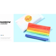Taipei Ximen [PAR.T] Rainbow Mask (5pcs) Kid Six Colors Shape Exchange Gifts Children Flat Adult Sma