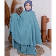 AHSAN_TAQWA MUKENA FRENCH ANAK 3 IN 1 CRINKLE AIRFLOW 6 - 15 TAHUN -