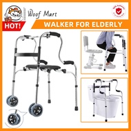 Walker For Elderly rollator elderly walker Front Wheel Walker - Walkers for Seniors with Seat, Stand