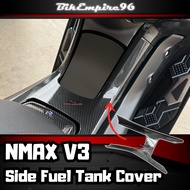 Nmax 155 V3 2025 Side Fuel Tank Cover Carbon Design Water Transfer For YAMAHA NMAX 155 V3 2025