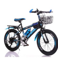 文記 - 自行車單車【變速】黑藍色至尊版】【尺寸：20寸適合115到145釐米身高】#M356009189