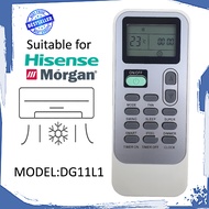 BEST QUALITY HISENSE/MORGAN Aircond Remote Control For Aircond HISENSE/MORGAN DG11L1