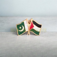 Pakistan Palestine Flag Pin - Friendship Flag Pin