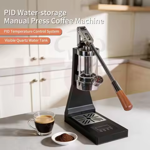 ITOP CMM01B Manual Lever Espresso Machine with PID Temperature Control 58mm Saturated Brew Head Quar