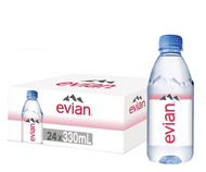 【mfoods】【Bundle of 2 cartons】【Pokka】Evian Bottled water 330ml x 24 bottles 【LOCAL SG DELIVERY】